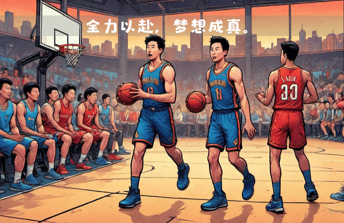 关于篮球赛场充满激情，球员们为荣誉不懈努力的信息